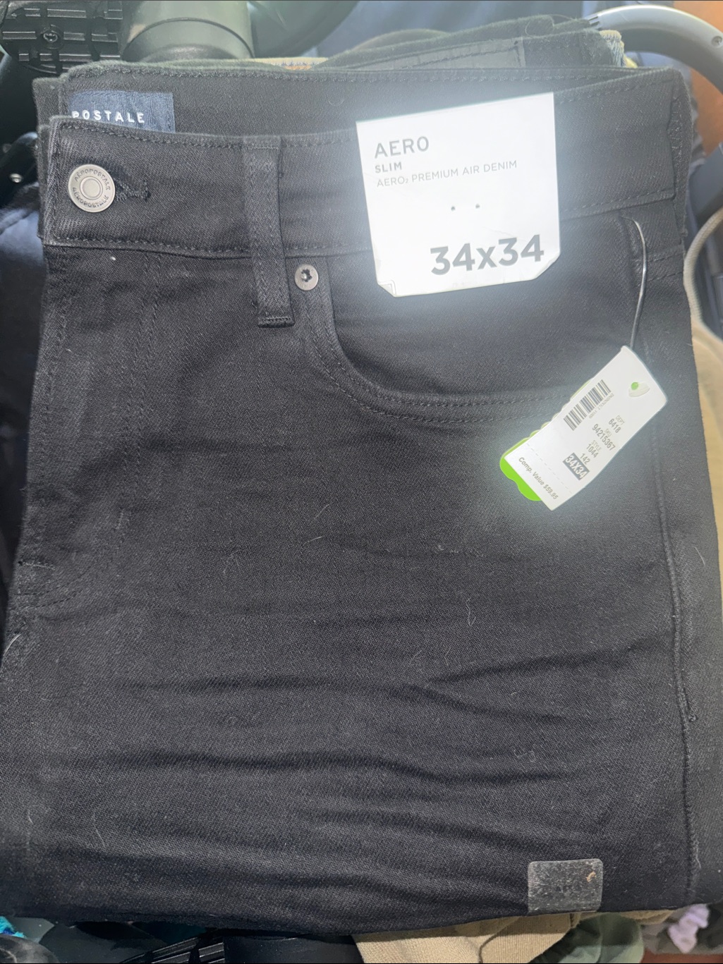 Aeropostale Slim Jeans In Black